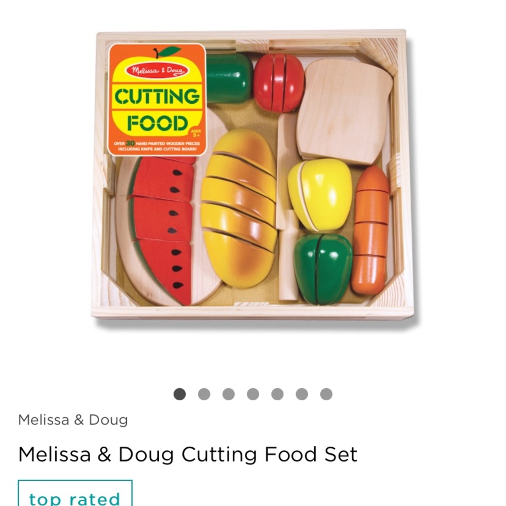 Melissa and Doug Wooden Cutting Food Set